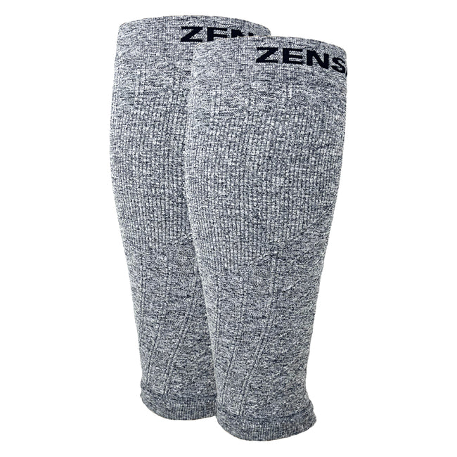 Zensah Compression Leg Sleeves Heather Grey