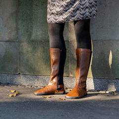 Ahinsa Barefoot Tall Boot Brown