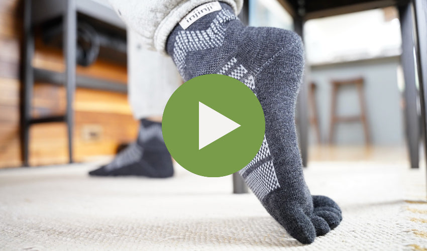 ShapeCrunch - 5 best foot home exercises : (You can also use bottle instead  of ball) 1. Alternate toe stretch Position 1: Lift up only your big toe  whilst pushing the other