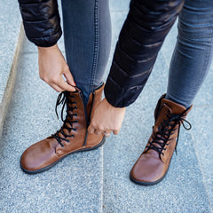 Ahinsa Jaya Zip-Up Barefoot Brown