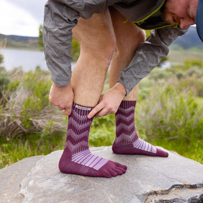 Injinji MW Crew Wool Garnet