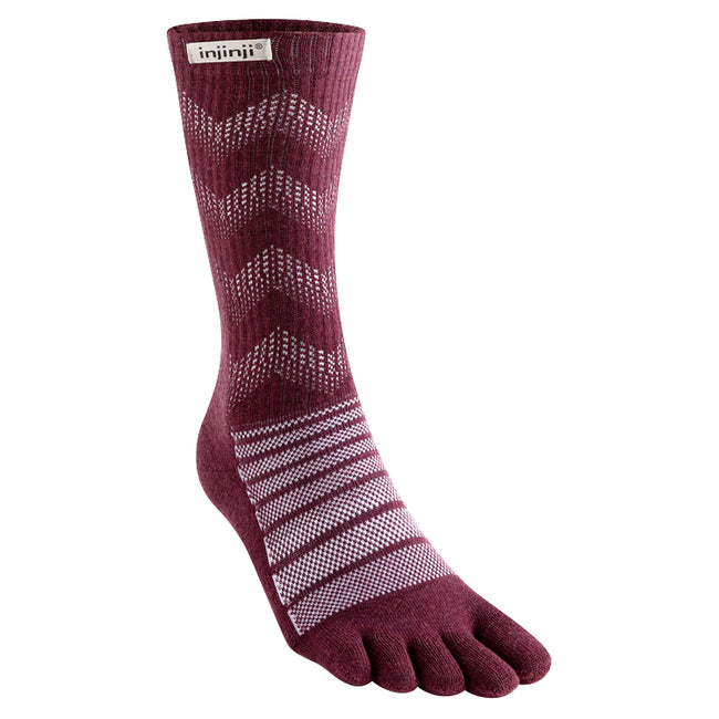 Injinji MW Crew Wool Garnet