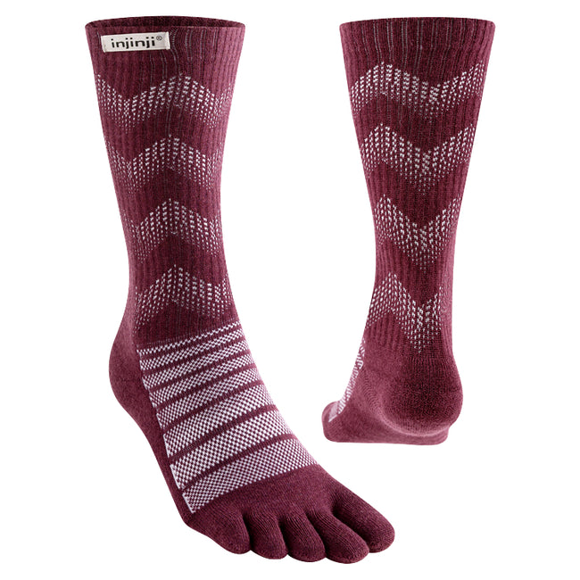 Injinji MW Crew Wool Garnet
