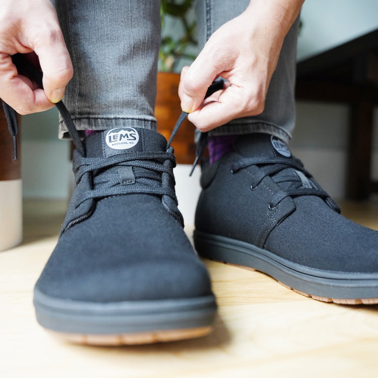 Lems Chukka Grip Canvas Blackout Natural Footgear