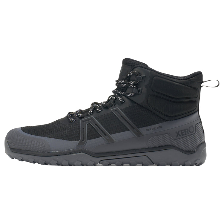 Xero Scrambler Trail Mid WP Black/Asphalt | Natural Footgear