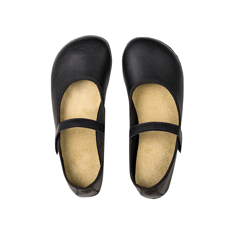 Ahinsa Ananda Barefoot Ballet Flat Black Natural Footgear