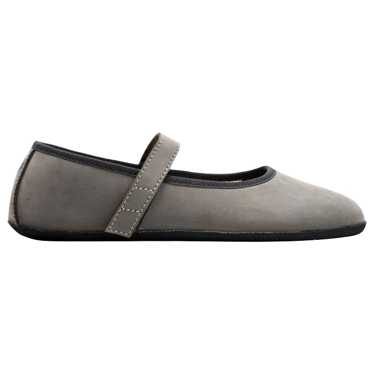 Ahinsa Ananda Barefoot Ballet Flat Grey Nubuck