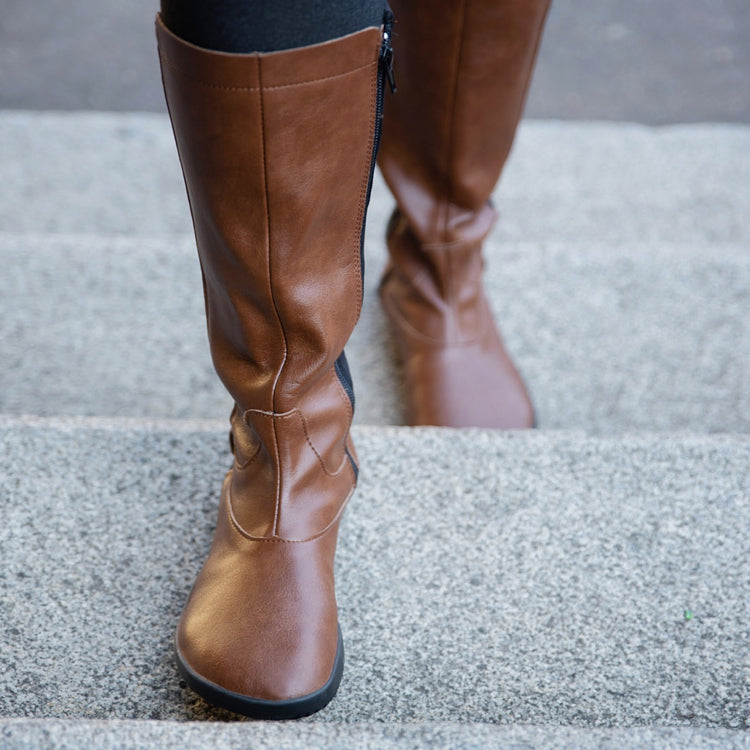 Ahinsa Barefoot Tall Boot Brown Ahinsa Barefoot Tall Boot Brown