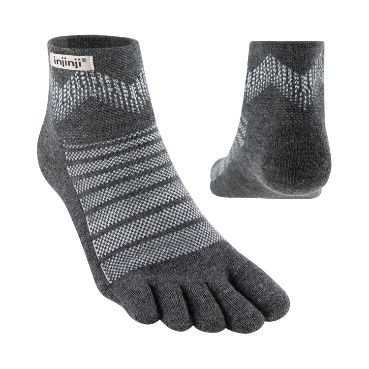 Injinji MW Mini-Crew Wool Slate | Natural Footgear