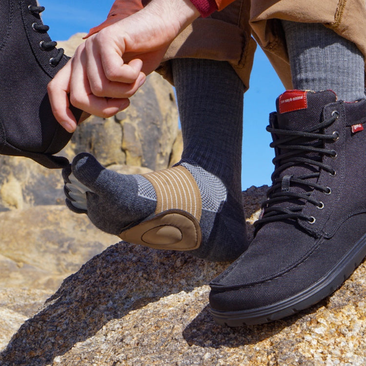 Lems Boulder Boot Vegan Black Natural Footgear