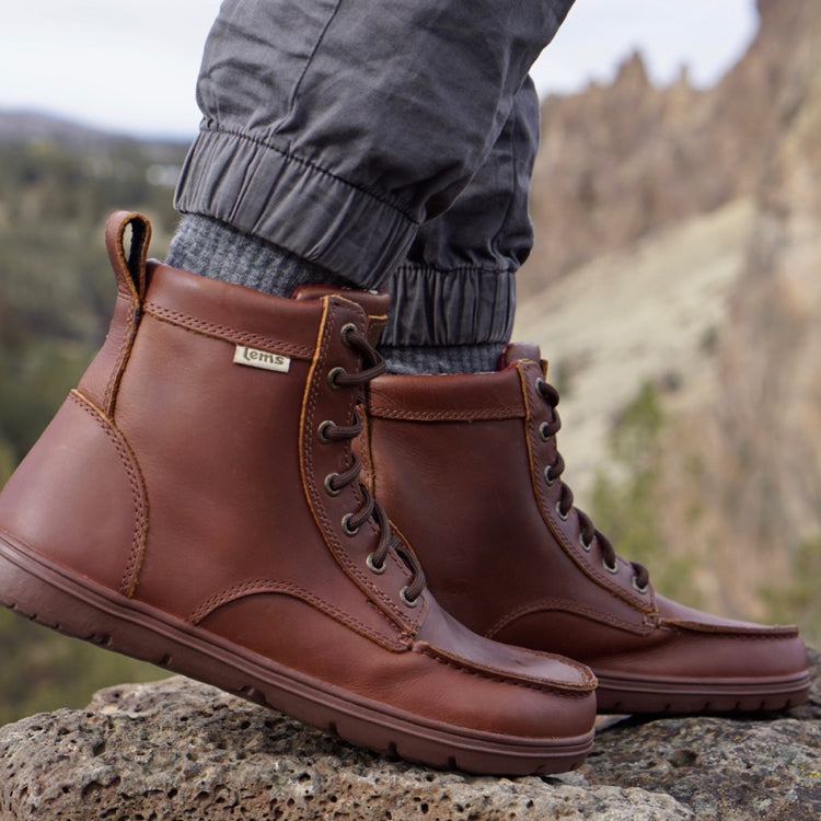 Lems Boulder Boot Leather Russet Natural Footgear