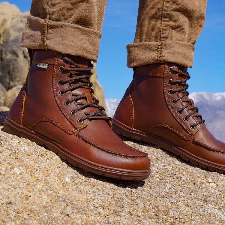 Lems Boulder Boot Leather Russet Natural Footgear