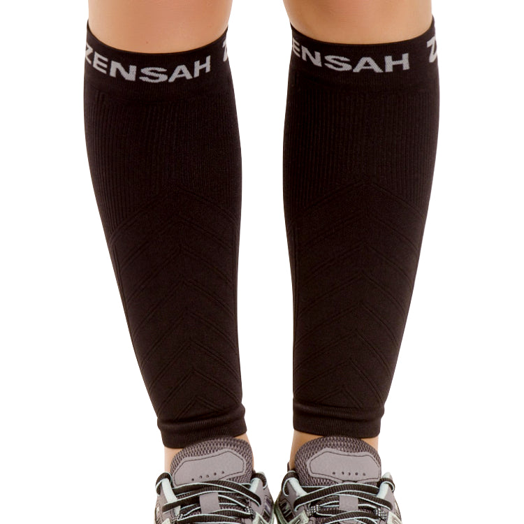 Zensah Compression Leg Sleeves, Heather Mint, Large/X-Large